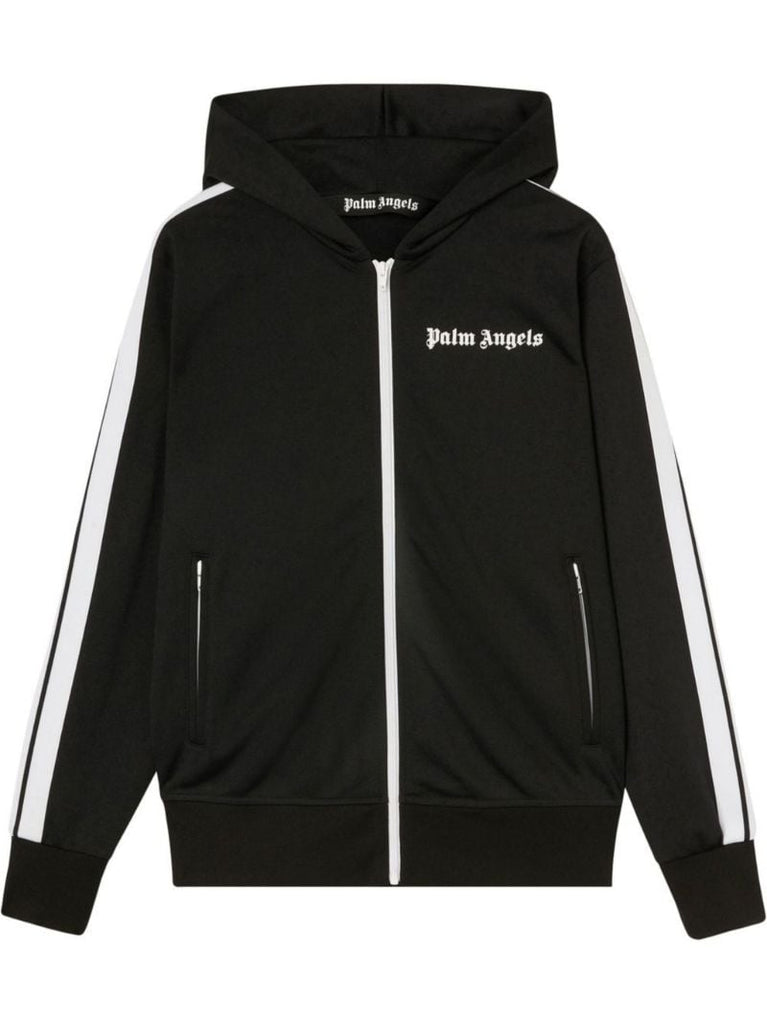 Black Logo Zip Hoodie