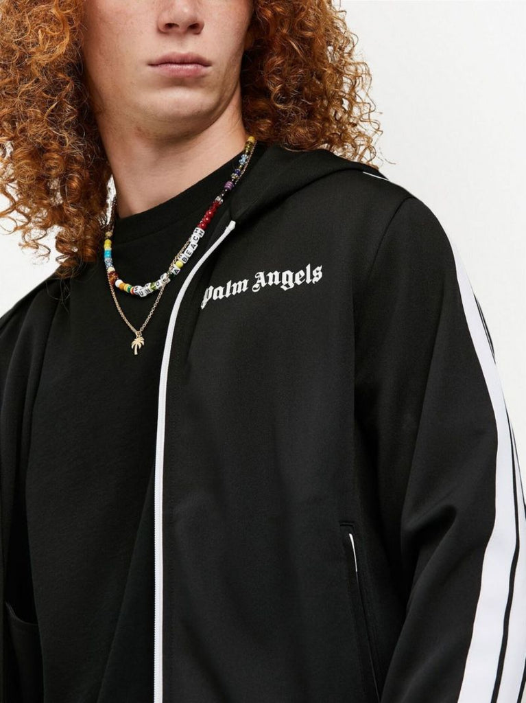 Black Logo Zip Hoodie