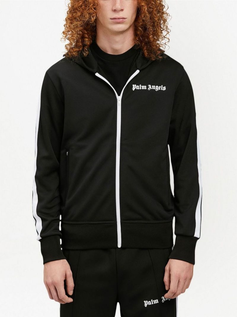 Black Logo Zip Hoodie