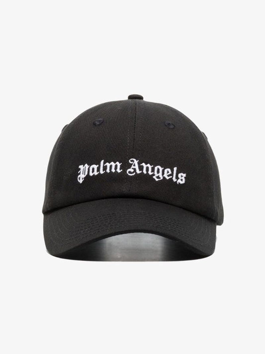 Black Logo Embroidered Baseball Cap