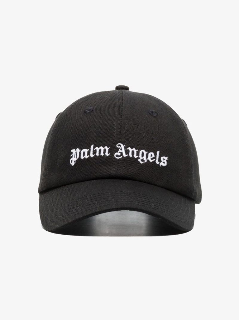 Black Logo Embroidered Baseball Cap