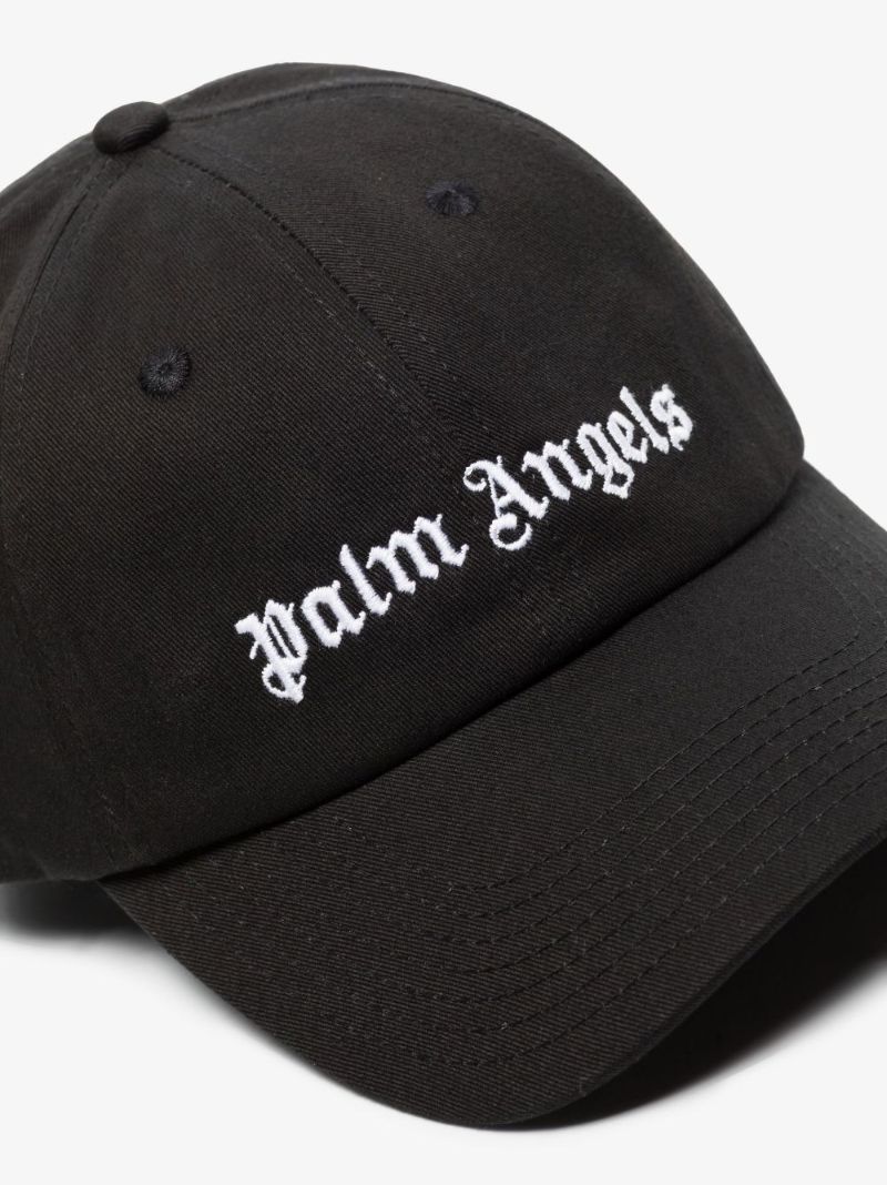 Black Logo Embroidered Baseball Cap