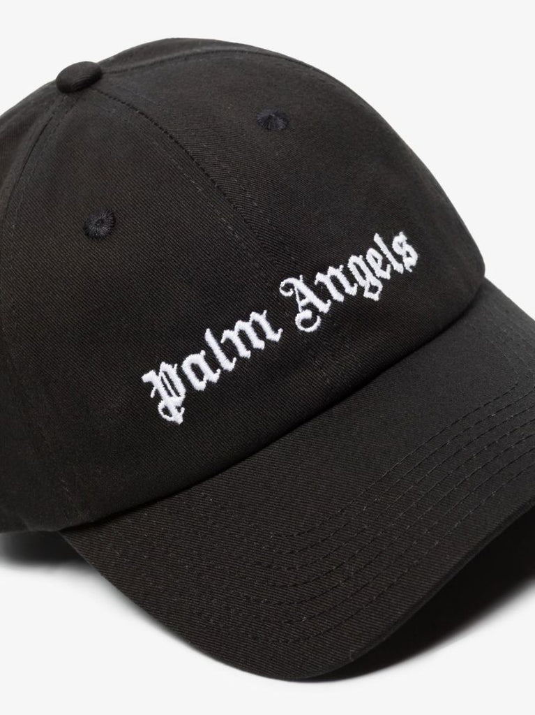 Black Logo Embroidered Baseball Cap