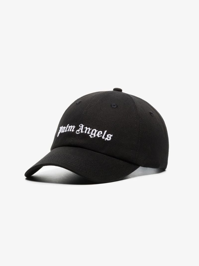 Black Logo Embroidered Baseball Cap