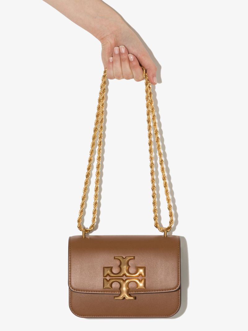 Brown Eleanor Small Leather Shoulder Bag