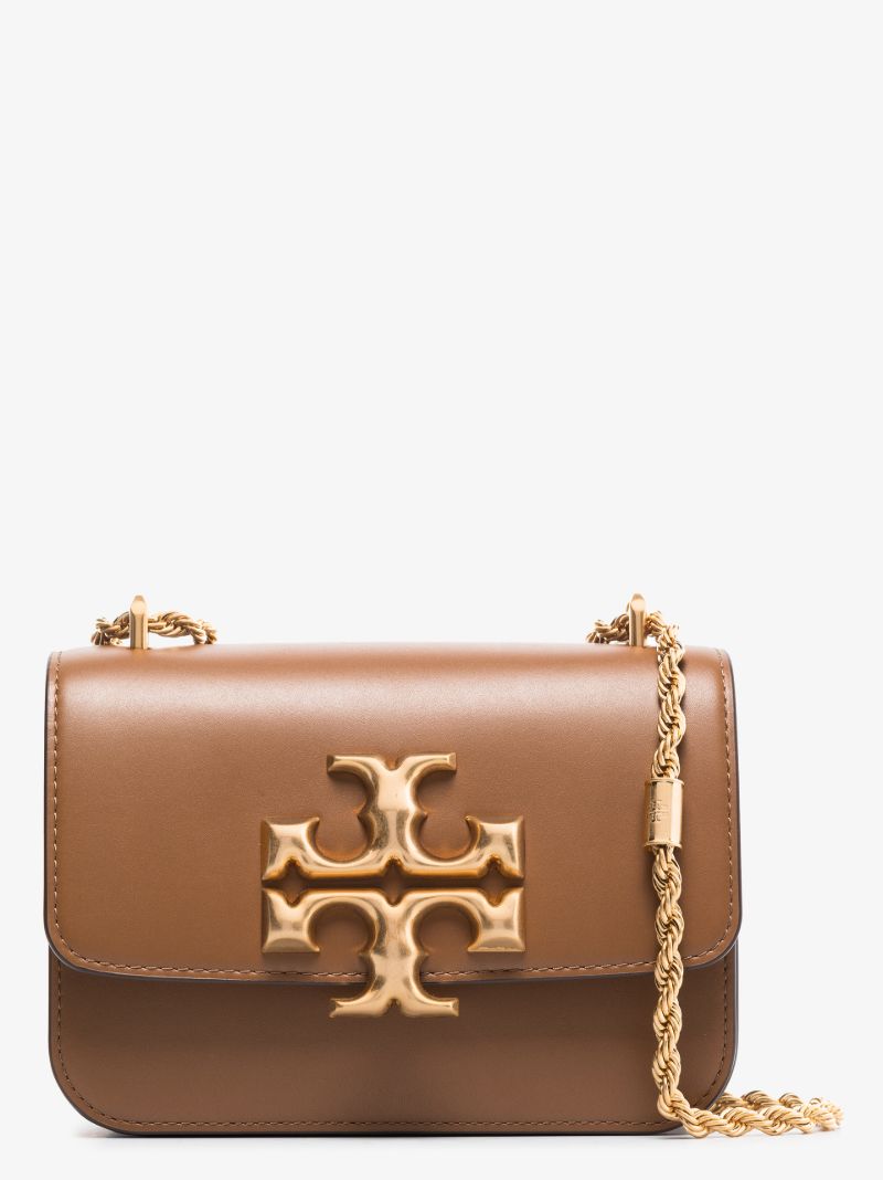 Brown Eleanor Small Leather Shoulder Bag