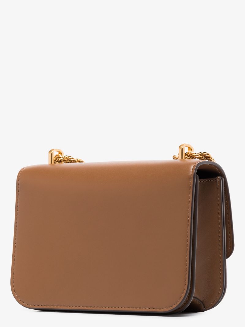 Brown Eleanor Small Leather Shoulder Bag