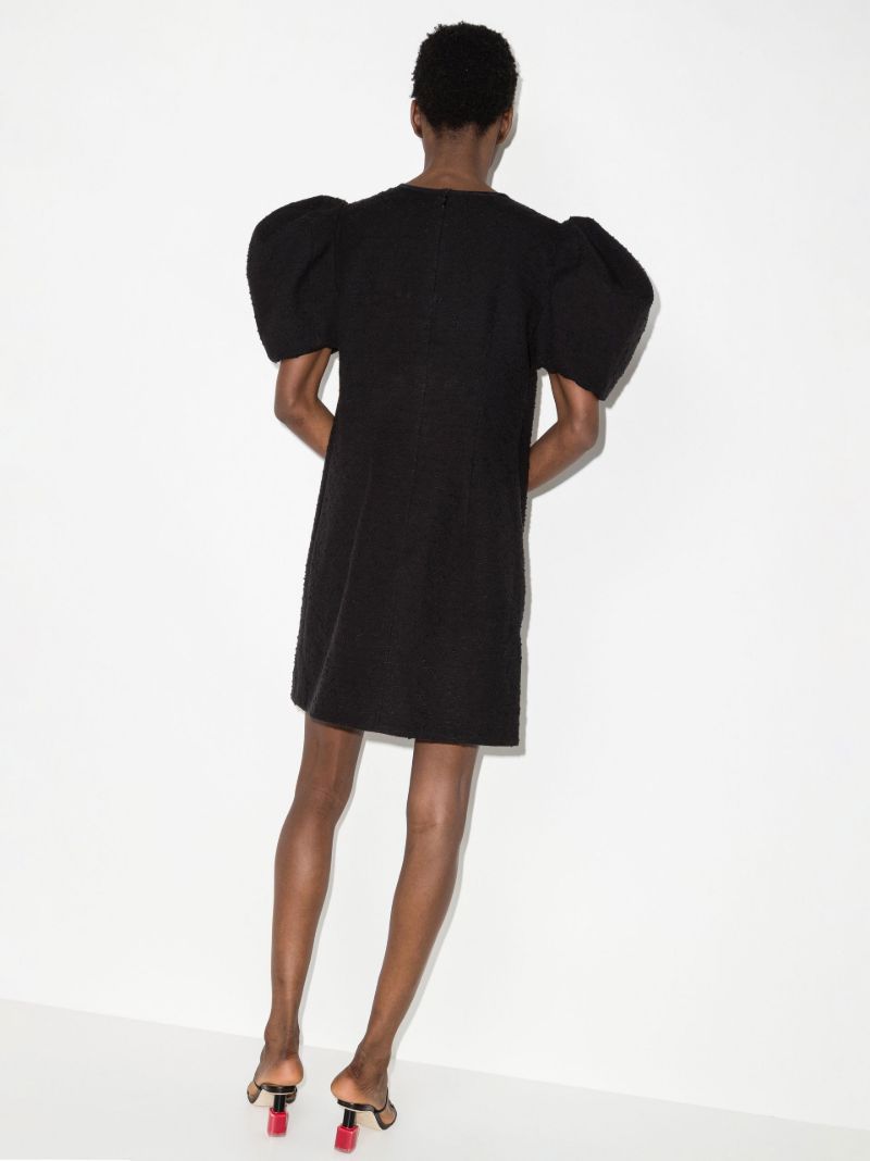 Puff Sleeve BouclÃ_x0083_Â© Mini Dress