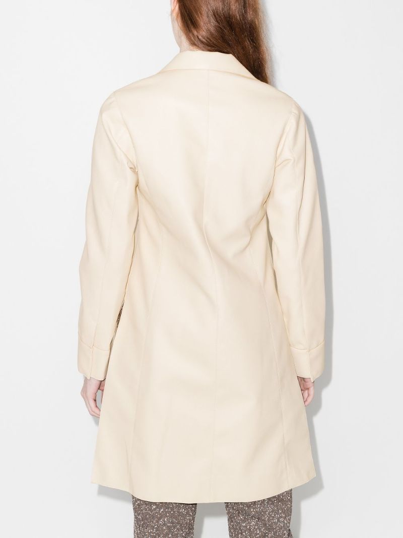Faux Leather Long Shirt