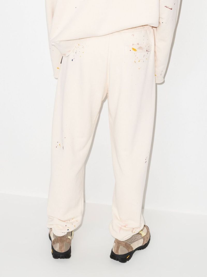 Painted Palm Tree Cotton Track Pants