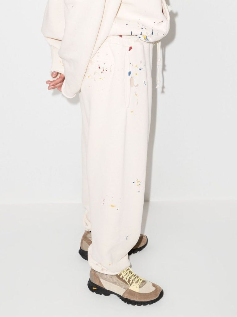 Painted Palm Tree Cotton Track Pants
