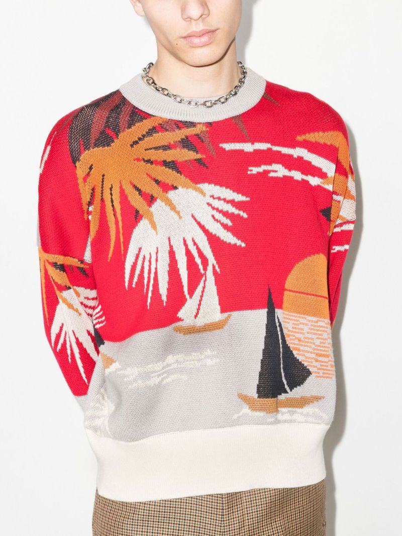 Hawaii Intarsia Sweater