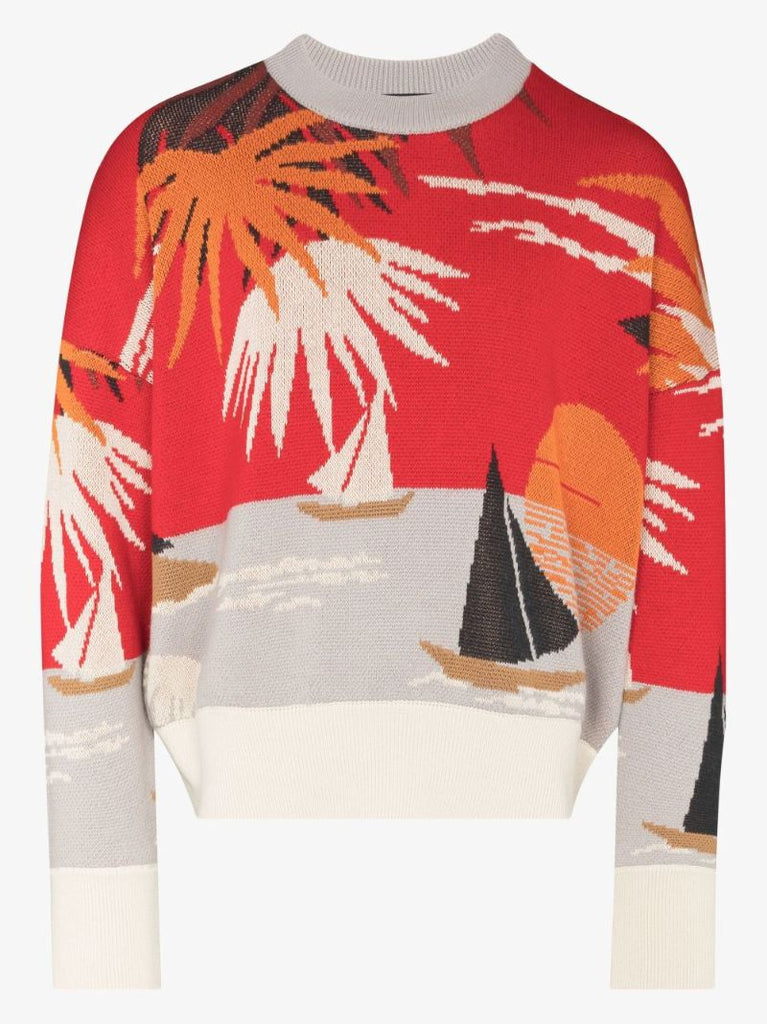Hawaii Intarsia Sweater
