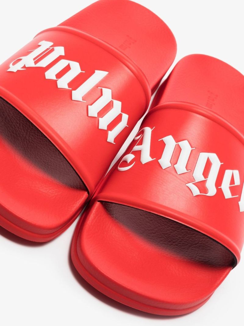 Red Logo Rubber Slides