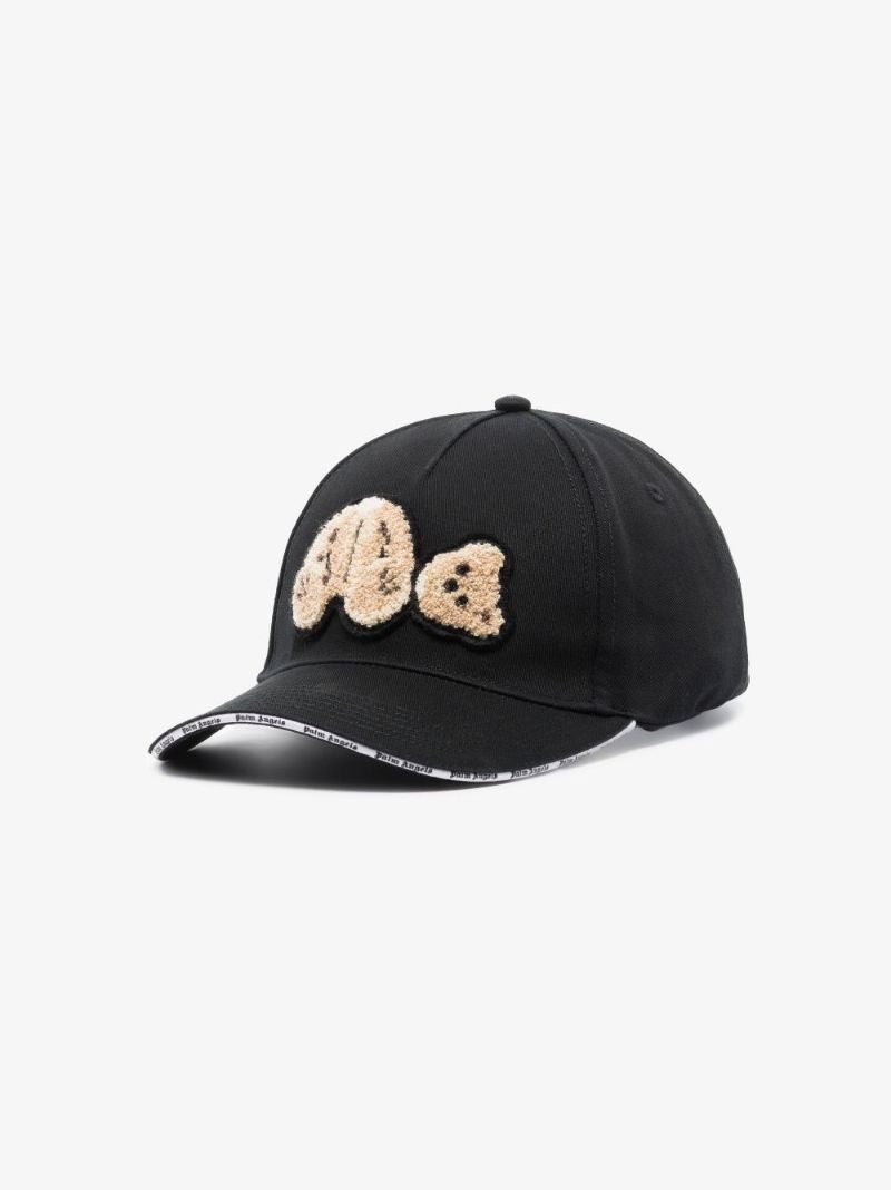 Black Teddy Bear Logo Baseball Cap