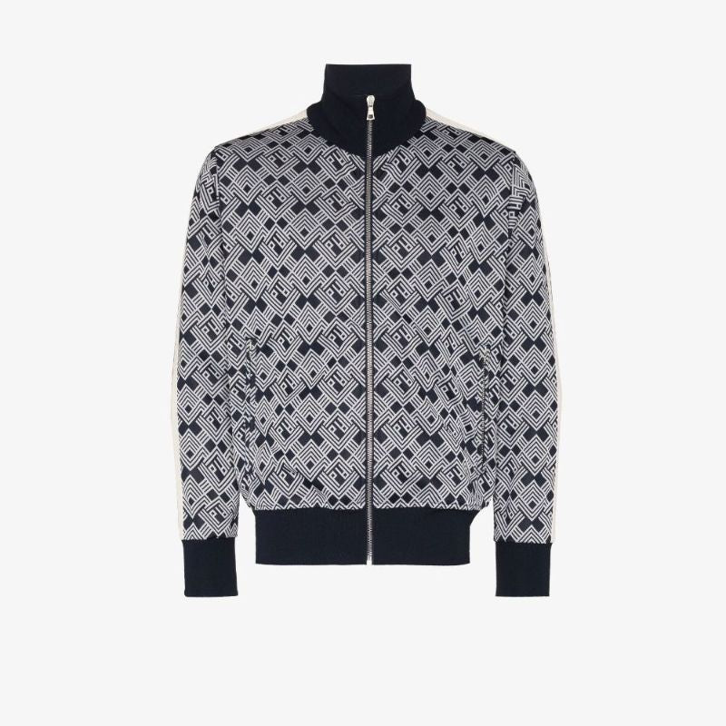 Monogram Print Track Jacket