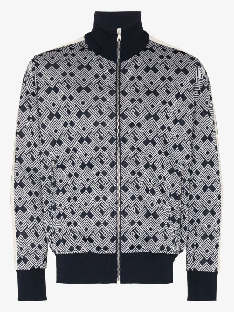 Monogram Print Track Jacket