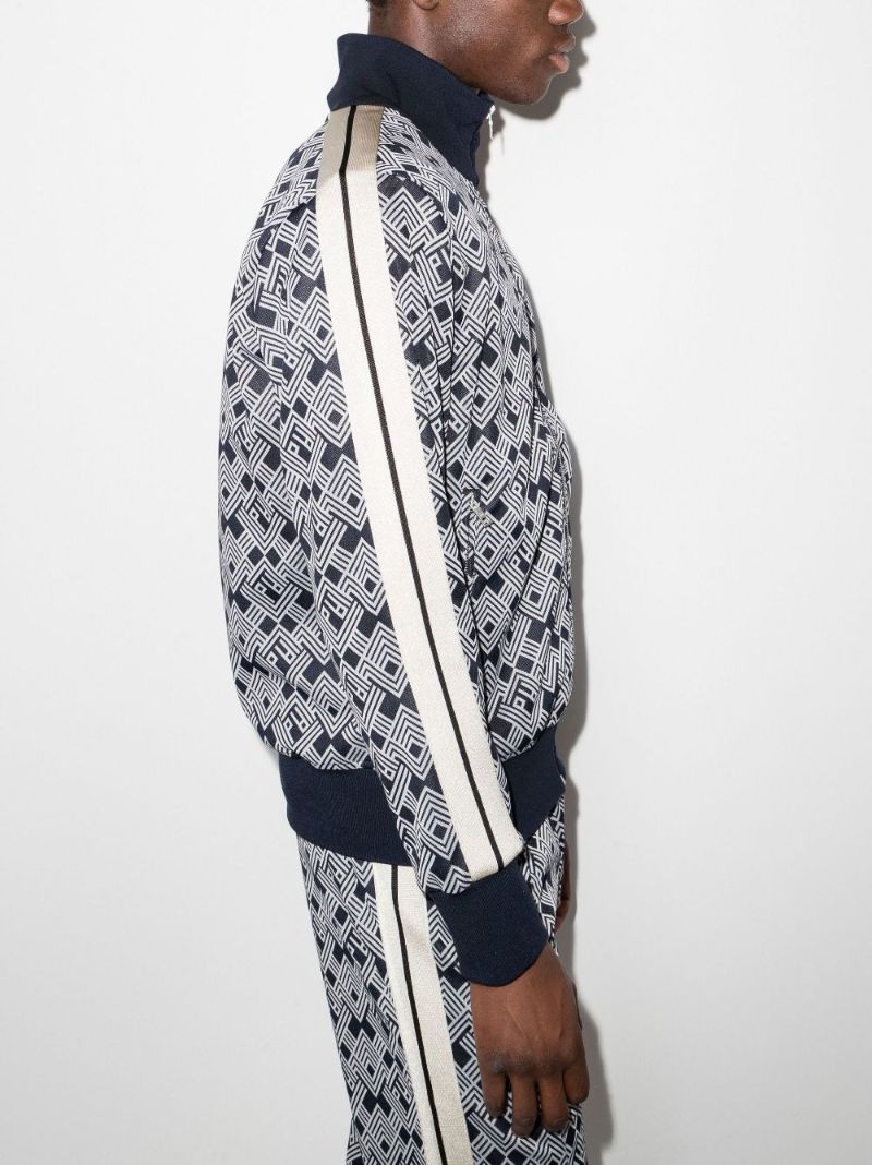 Monogram Print Track Jacket