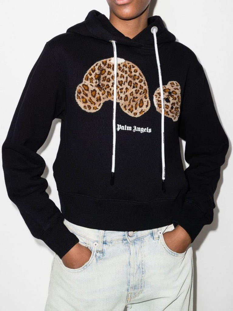 Leopard Bear Cotton Hoodie