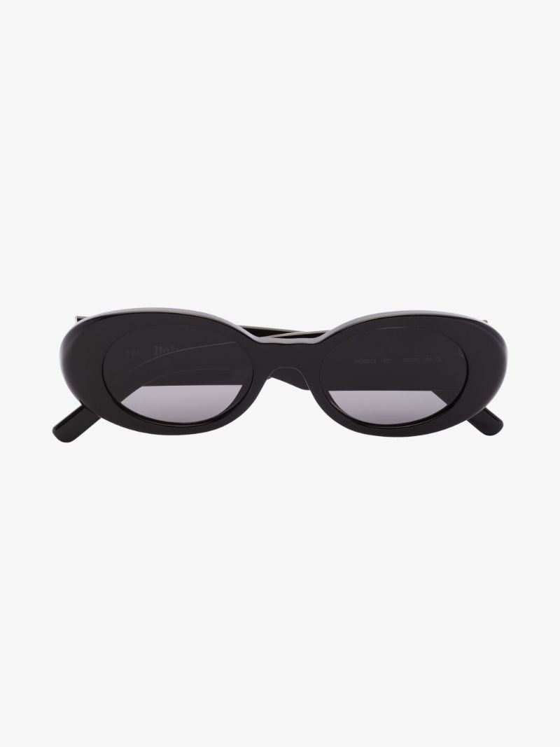 Black Spirit Oval Sunglasses