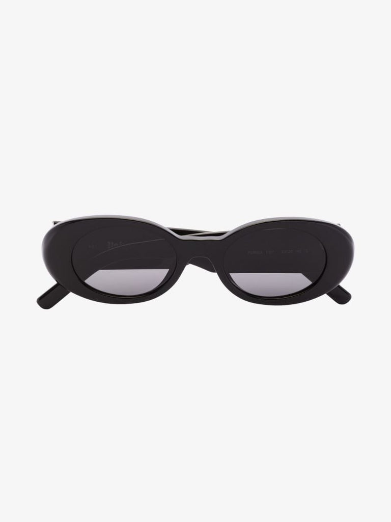 Black Spirit Oval Sunglasses