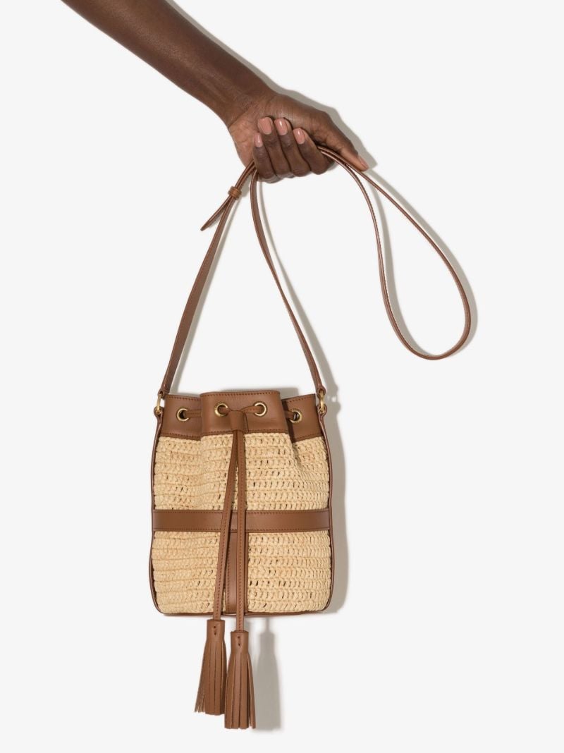 Neutral Seau Raffia Bucket Bag
