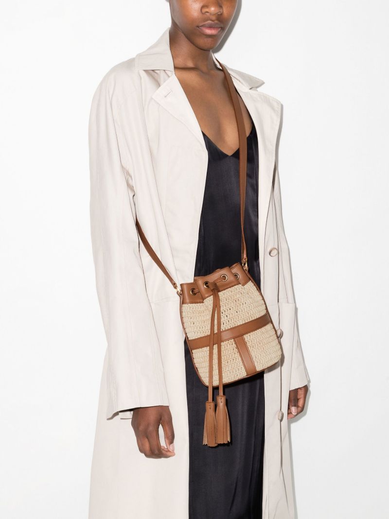 Neutral Seau Raffia Bucket Bag