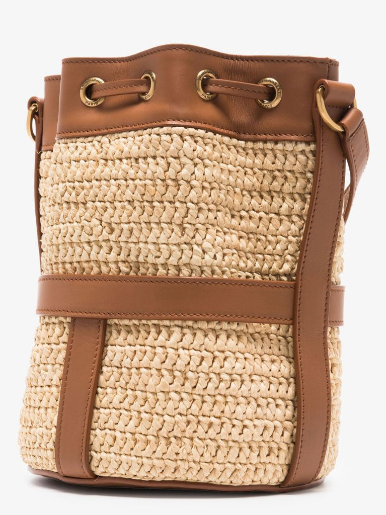 Neutral Seau Raffia Bucket Bag