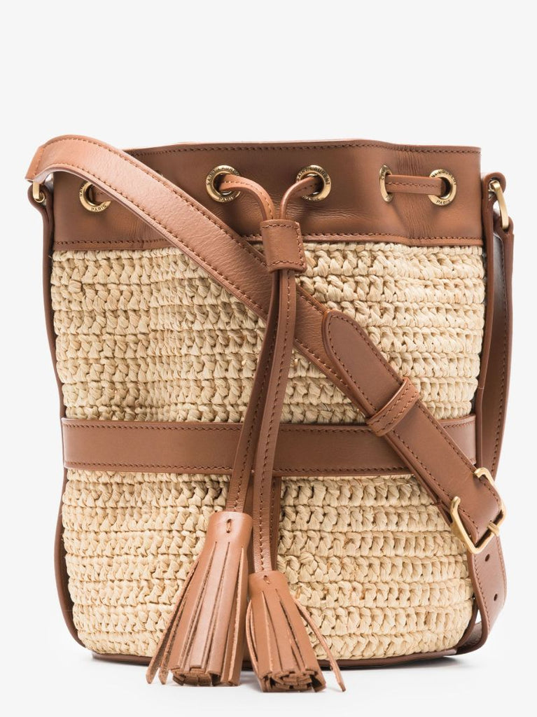 Neutral Seau Raffia Bucket Bag