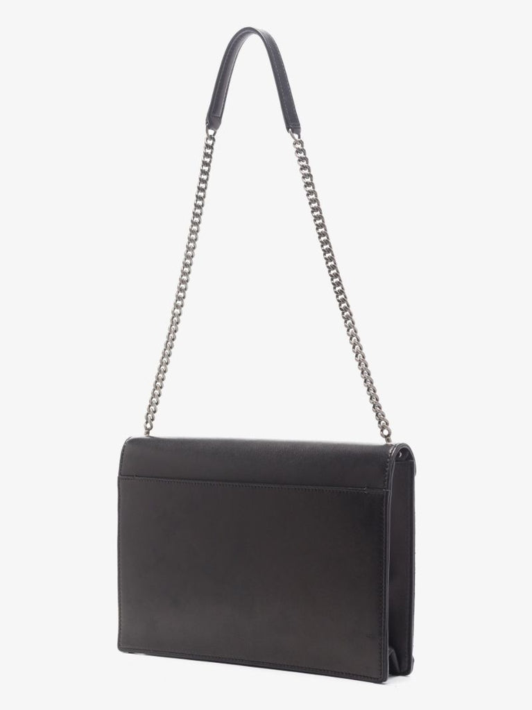 Black Gaby Studded Leather Shoulder Bag