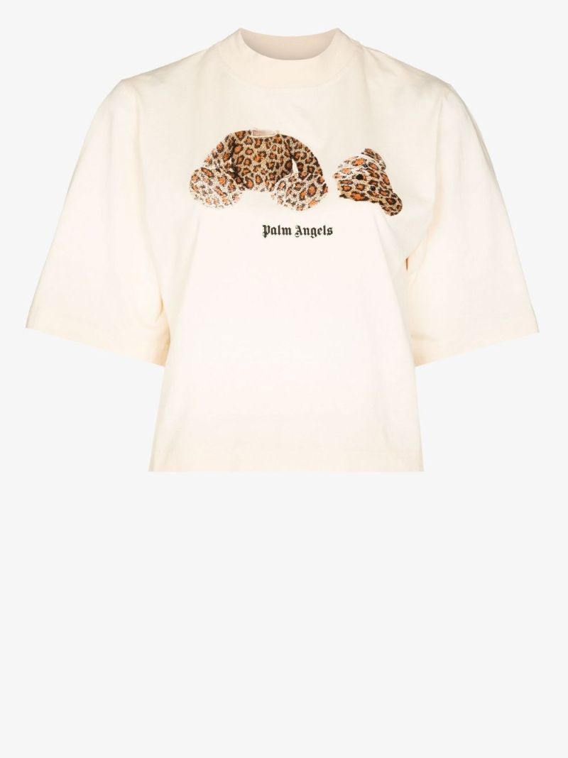 Teddy Bear Logo Cropped T-shirt