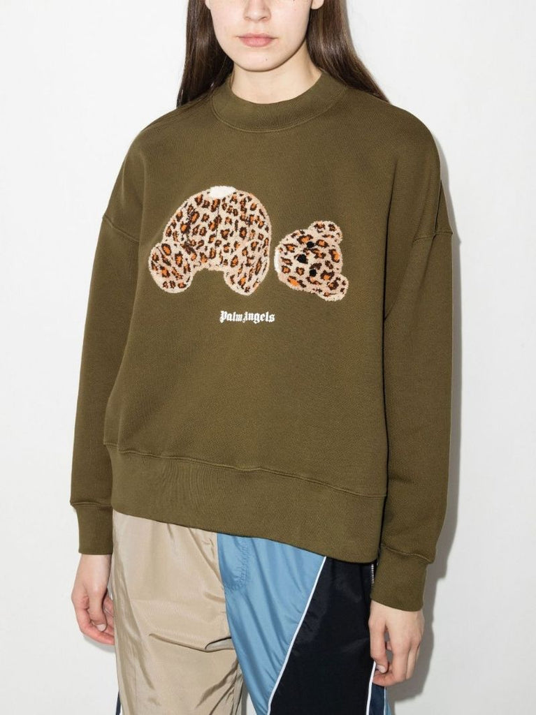 Leopard Bear Cotton Sweatshirt