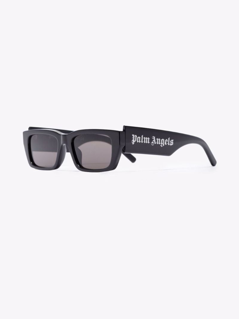 Black Drop Lense Rectangle Sunglasses