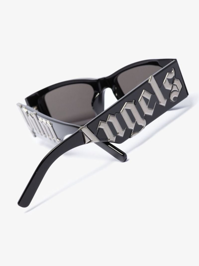 Black Angel Rectangular Sunglasses