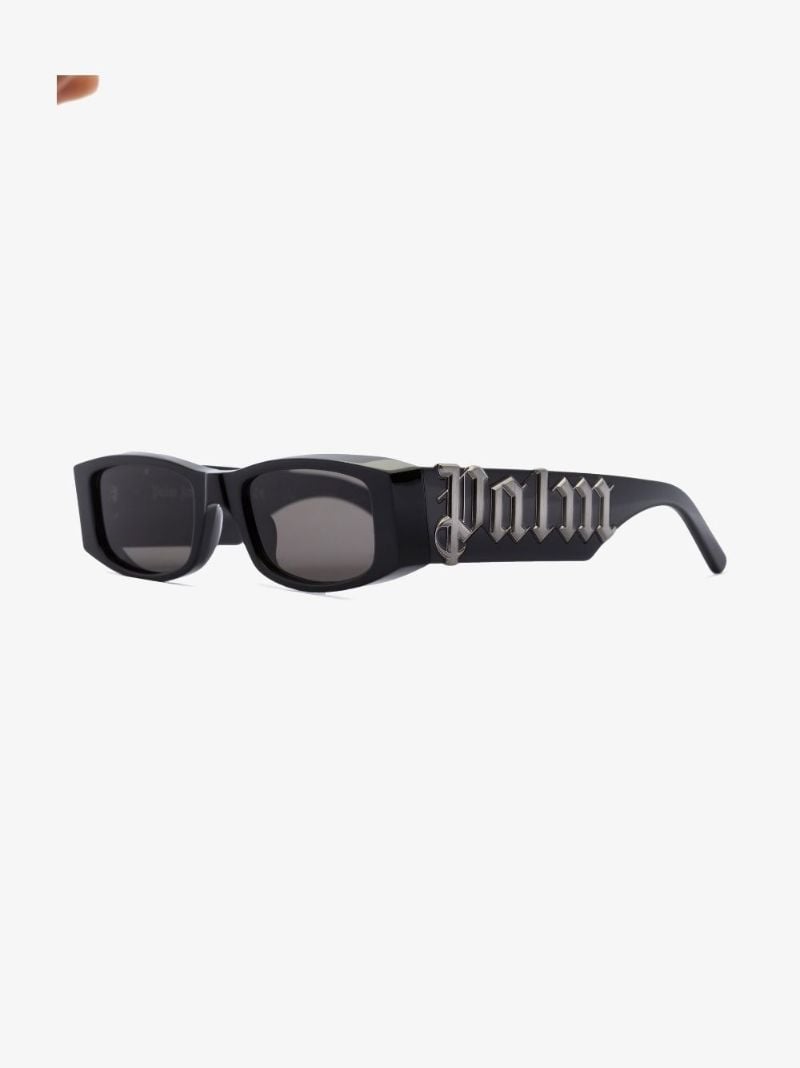 Black Angel Rectangular Sunglasses