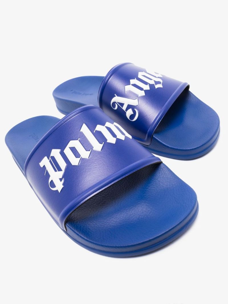 Purple Logo Rubber Slides
