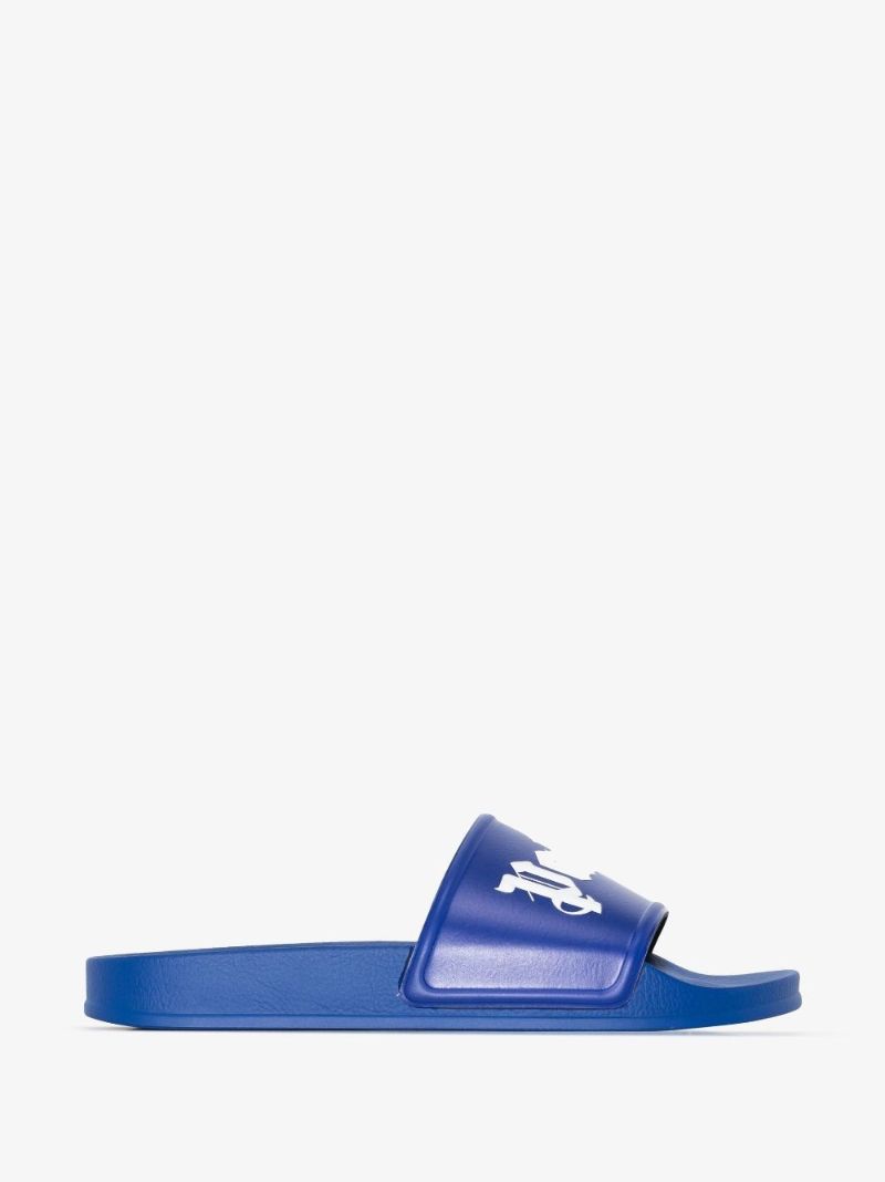 Purple Logo Rubber Slides