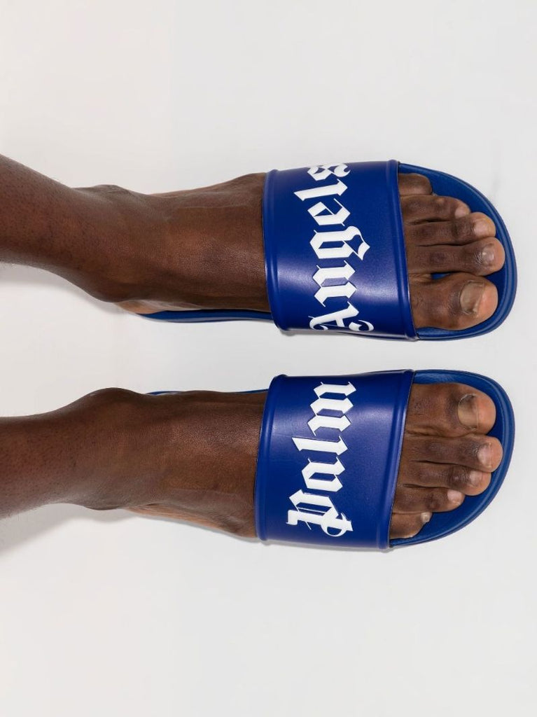 Purple Logo Rubber Slides