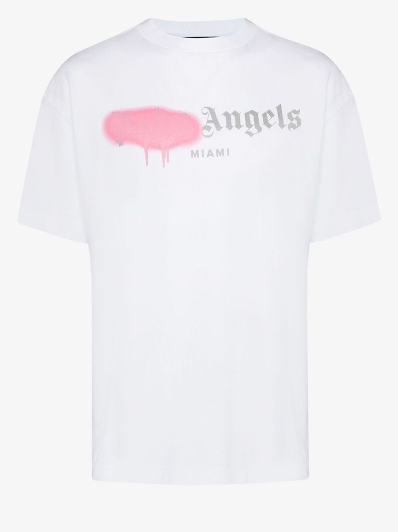 Miami Spray Paint-effect Logo-print T-shirt