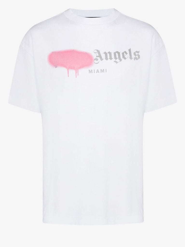 Miami Spray Paint-effect Logo-print T-shirt