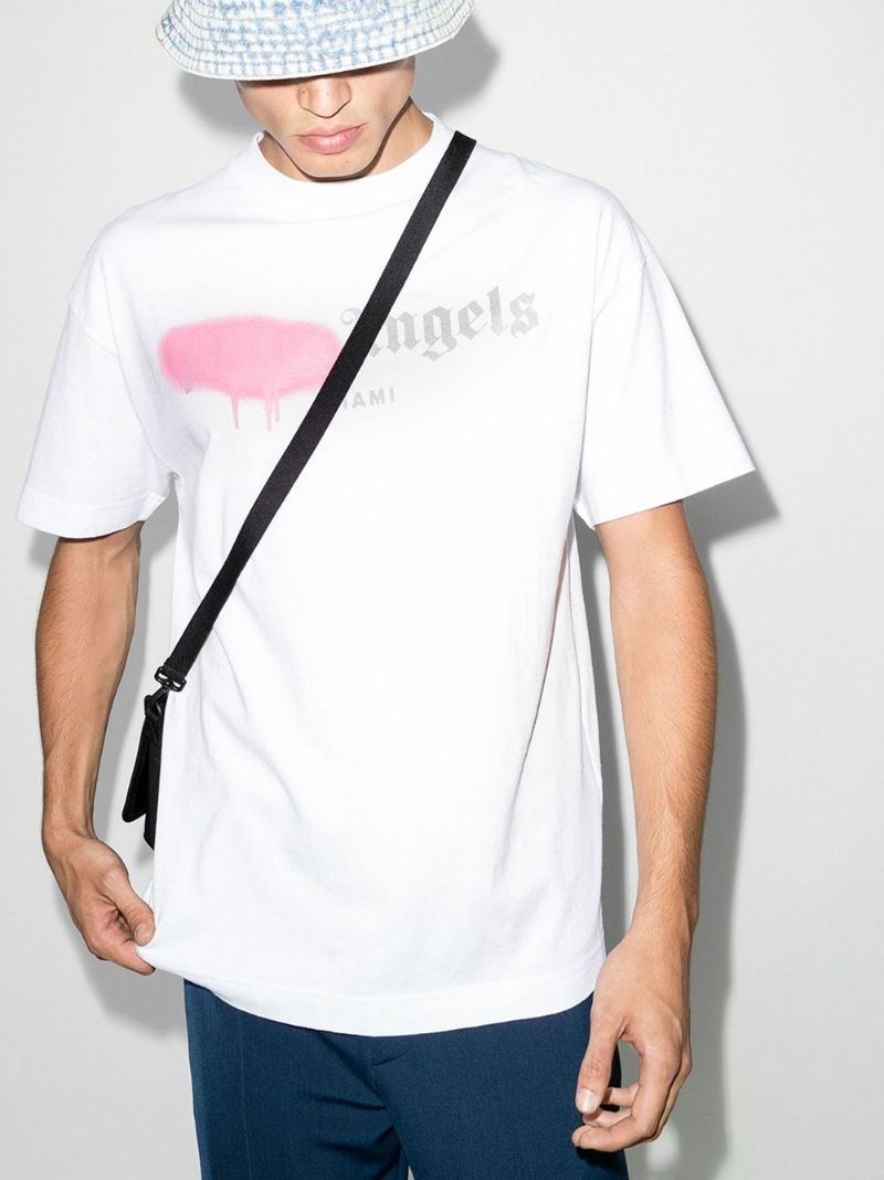 Miami Spray Paint-effect Logo-print T-shirt