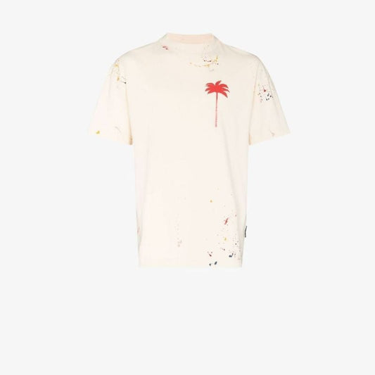 Painted Palm Tree Cotton T-shirt