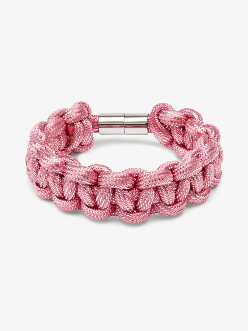 Pink Plaited Bracelet