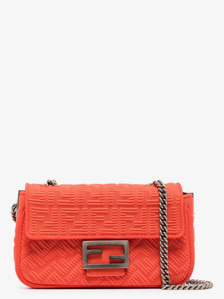 Pink Baguette Chain Shoulder Bag