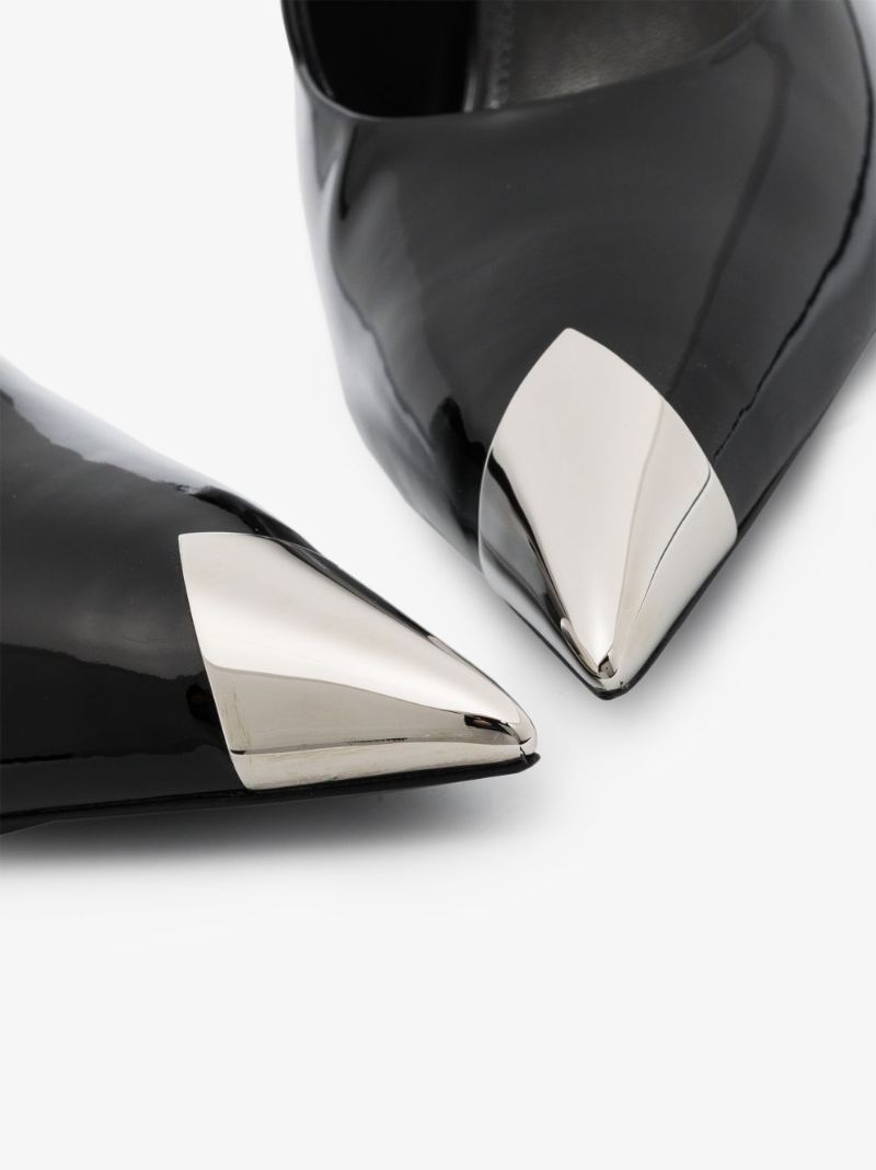Black Vesper 90 Patent Leather Pumps