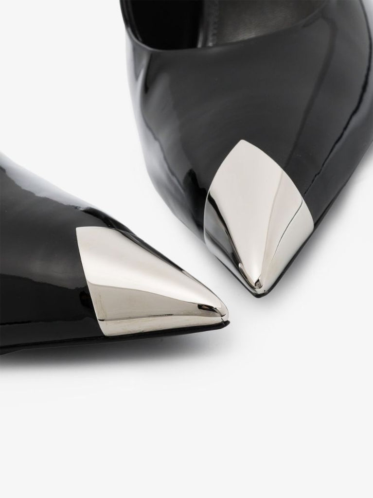 Black Vesper 90 Patent Leather Pumps