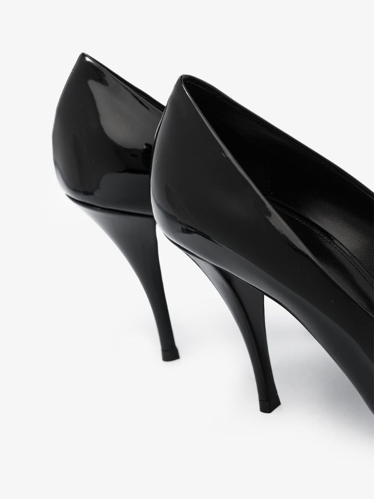Black Vesper 90 Patent Leather Pumps