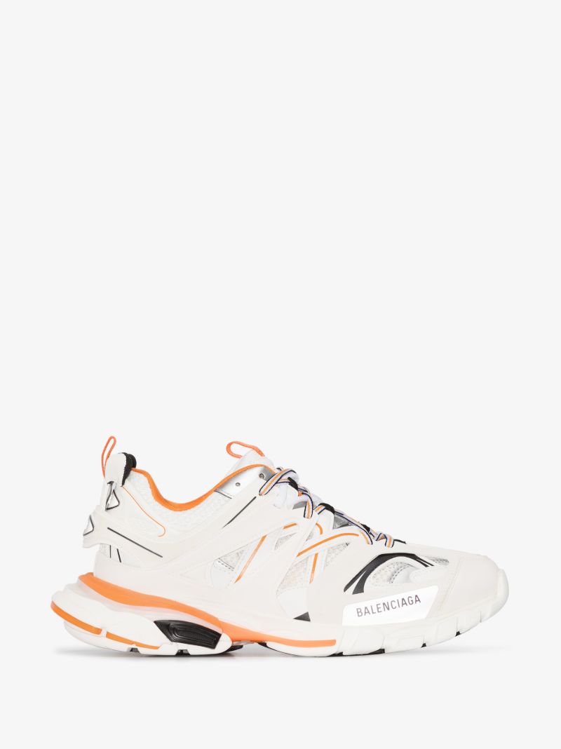 White Track Low Top Sneakers