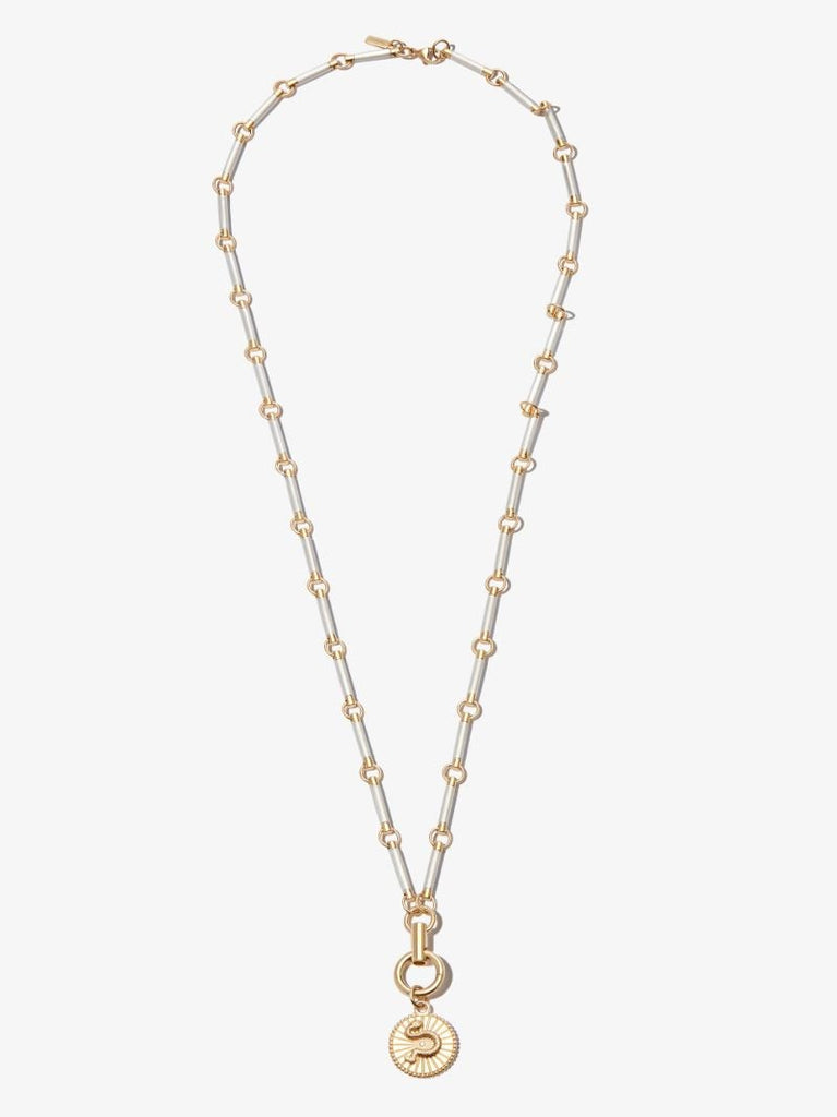 18k Yellow Gold Wholeness Element Chain Diamond Necklace