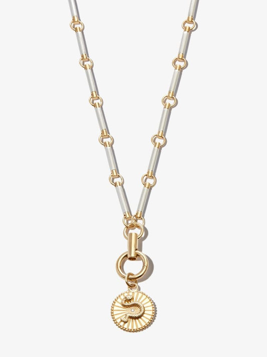 18k Yellow Gold Wholeness Element Chain Diamond Necklace